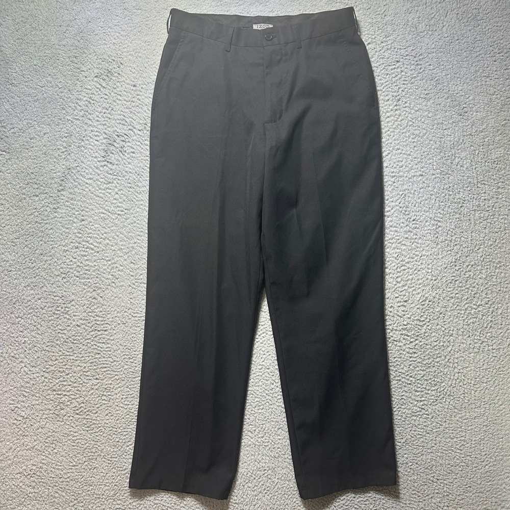 IZOD XFG‎ Men's Black Straight Fit Golf Performance Dress Pants Size 32x32